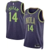 Brandon Ingram New Unique Orleans Pelicans Nike Unisex 2024/25 Swingman Player Jersey City Edition Purple Must - Have for Jerseys Lovers