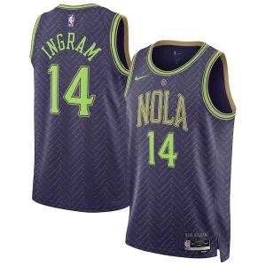 Brandon Ingram New Unique Orleans Pelicans Nike Unisex 2024/25 Swingman Player Jersey City Edition Purple Must - Have for Jerseys Lovers