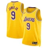 Bronny James Los Angeles Lakers Nike Unisex Eye - catching 2024 Offseason Addition Nike Swingman Jersey Gold Ideal for Collectors