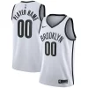 Brooklyn Elegant Nets Nike 2020/21 Swingman Custom Jersey Association Edition White for Basketball Enthusiasts