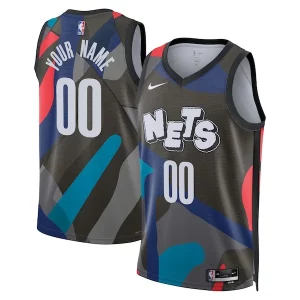Brooklyn Nets Nike Unisex 2023/24 Custom Swingman Jersey Black City Trendy Edition Great for Fans