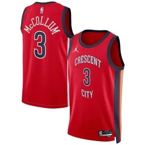 CJ McCollum New Orleans Chic Pelicans Jordan Brand Unisex Swingman Jersey Statement Edition Red for Basketball Enthusiasts