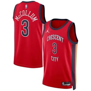 CJ McCollum New Orleans Pelicans Jordan Brand Unisex Premium Swingman Jersey Statement Edition Red Perfect for Game Day