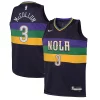CJ McCollum Trendy New Orleans Pelicans Nike Youth Swingman Jersey City Edition Purple for Basketball Enthusiasts
