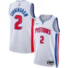 Cade Cunningham Detroit Eye - catching Pistons Nike Unisex Swingman Jersey Association Edition White/Blue Ideal for Collectors