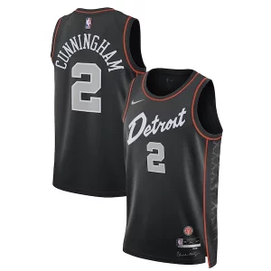 Cade Cunningham Detroit Pistons Nike Unisex 2023/24 Swingman Jersey Black City Edition Eye - catching Perfect for Game Day