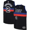 Cade Premium Cunningham Detroit Pistons Jordan Brand Youth Swingman Jersey Statement Edition Black Perfect for Game Day