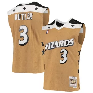 Caron Butler Washington Wizards 2001/02 Hardwood Classics Swingman Jersey Gold Stylish Must - Have for Jerseys Lovers