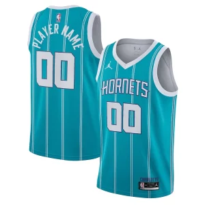 Charlotte Hornets Jordan Brand 2020/21 Swingman Custom Gorgeous Jersey Icon Edition Teal Must - Have for Jerseys Lovers