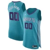 Charlotte Hornets Jordan Brand Authentic Custom Jersey Teal Icon Edition Stylish Great for Fans