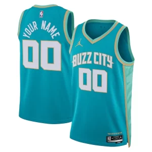 Charlotte Hornets Jordan Brand Unisex 2023/24 Custom Swingman Jersey Teal City Unique Edition Must - Have for Jerseys Lovers