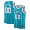 Charlotte Hornets Jordan Brand Unisex Swingman Trendy Custom Jersey Teal Icon Edition Must - Have for Jerseys Lovers