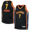 Chet Holmgren Oklahoma City Chic Thunder Nike Youth 2024/25 Swingman Player Jersey City Edition Black Must - Have for Jerseys Lovers