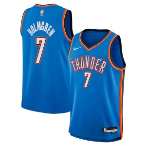 Chet Holmgren Oklahoma City Thunder Nike Youth Swingman Premium Jersey Icon Edition Blue for Basketball Enthusiasts