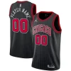 Chicago Bulls Jordan Brand Swingman Custom Jersey Statement Edition Fabulous Black Great for Fans