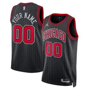 Chicago Bulls Jordan Brand Unisex 2022/23 Swingman Custom Jersey Statement Edition Black Unique Must - Have for Jerseys Lovers