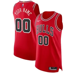Chicago Bulls Nike Authentic Custom Unique Jersey Red Icon Edition Great for Fans