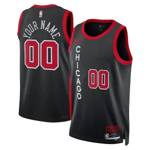 Chicago Bulls Nike Premium Unisex 2023/24 Custom Swingman Jersey Black City Edition for Basketball Enthusiasts
