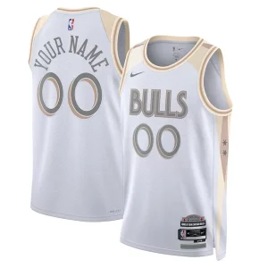 Chicago Bulls Nike Unisex 2024/25 Custom Swingman Jersey Fabulous City Edition White Perfect for Game Day