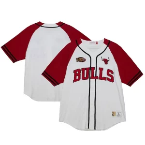 Chicago Bulls Practice Day Baseball Jersey Fabulous White Perfect for Game Day