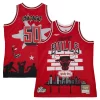 Chicago Bulls x Tats Premium Cru Hardwood Classics Fashion Jersey Red for Basketball Enthusiasts