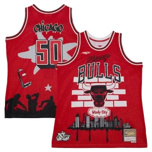 Chicago Bulls x Tats Premium Cru Hardwood Classics Fashion Jersey Red for Basketball Enthusiasts