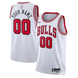 Chicago Premium Bulls Nike Unisex Swingman Custom Jersey White Association Edition Must - Have for Jerseys Lovers