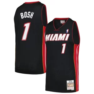 Chris Bosh Miami Heat 2012/13 Hardwood Classics Eye - catching Swingman Jersey Black for Basketball Enthusiasts