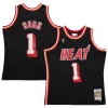 Chris Bosh Miami Heat 2013/14 Hardwood Classics Swingman Jersey Fabulous Black Great for Fans