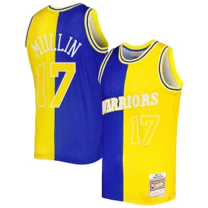 Chris Mullin Golden State Warriors Hardwood Classics 1993/94 Split Swingman Unique Jersey Royal/Gold Perfect for Game Day