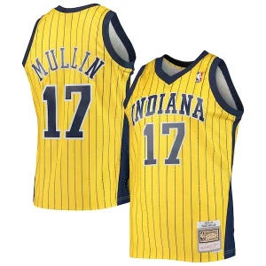 Chris Mullin Indiana Pacers 1999/00 Hardwood Unique Classics Swingman Jersey Gold Must - Have for Jerseys Lovers