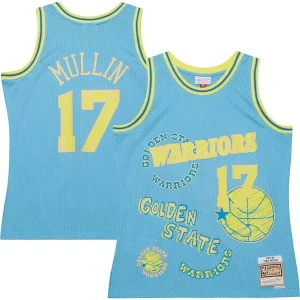 Chris Mullin Unique Golden State Warriors 1993/94 Swingman Sidewalk Sketch Jersey Light Blue Must - Have for Jerseys Lovers