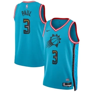 Chris Paul Stylish Phoenix Suns Nike Unisex 2022/23 Swingman Jersey City Edition Turquoise Must - Have for Jerseys Lovers