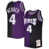 Chris Webber Sacramento Kings Hardwood Classics 2000/01 Split Trendy Swingman Jersey Purple/Black Ideal for Collectors