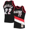 Clyde Drexler Portland Trail Blazers 1991/92 Hardwood Classics NBA Premium 75th Anniversary Diamond Swingman Jersey Black for Basketball Enthusiasts