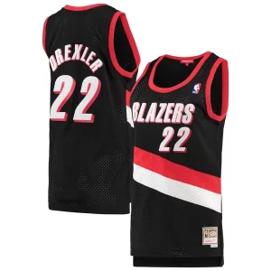 Clyde Drexler Portland Trail Blazers Trendy Women's 1991/92 Hardwood Classics Swingman Jersey Black Must - Have for Jerseys Lovers