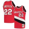 Clyde Drexler Portland Trail Fabulous Blazers 1983/84 Hardwood Classics Swingman Jersey Red Great for Fans