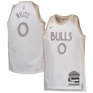 Coby White Chicago Bulls Chic Nike Youth 2024/25 Swingman Player Jersey City Edition White Must - Have for Jerseys Lovers