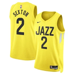 Collin Sexton Utah Jazz Nike Unisex Swingman Chic Jersey Icon Edition Gold for Basketball Enthusiasts