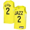Collin Sexton Utah Jazz Nike Youth Swingman Jersey Stylish Icon Edition Yellow Perfect for Game Day