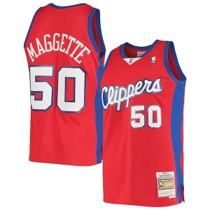 Corey Maggette LA Clippers 2001/02 Hardwood Classics Swingman Jersey Fabulous Red Great for Fans