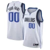 Dallas Mavericks Chic Nike Unisex Swingman Custom Jersey White Association Edition for Basketball Enthusiasts