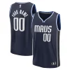 Dallas Mavericks Custom Fast Break Jersey Statement Premium Edition Navy/Blue for Basketball Enthusiasts
