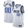 Dallas Mavericks Elegant Nike 2020/21 Swingman Custom Jersey Association Edition White Ideal for Collectors
