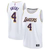 Dalton Knecht Los Angeles Lakers Fast Premium Break Replica Player Jersey Association Edition White Perfect for Game Day