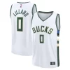 Damian Lillard Milwaukee Bucks Fast Trendy Break Replica Player Jersey Association Edition White Perfect for Game Day