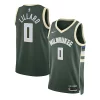 Damian Lillard Milwaukee Bucks Nike Unisex Swingman Jersey Icon Edition Hunter Green Chic Great for Fans