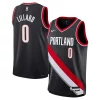 Damian Lillard Portland Trail Blazers Nike Youth Swingman Jersey Icon Edition Fabulous Black Perfect for Game Day