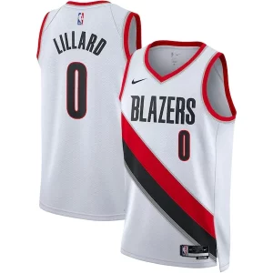 Damian Lillard Portland Trail Blazers Nike Unisex Swingman Jersey Association Elegant Edition White/Black Perfect for Game Day