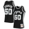 David Robinson San Antonio Spurs 1998/99 Hardwood Classics NBA 75th Anniversary Diamond Gorgeous Swingman Jersey Black Perfect for Game Day